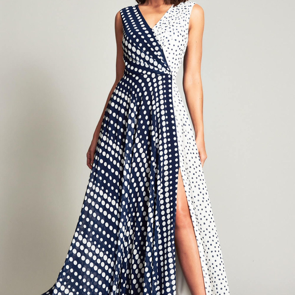 Lucini Crossover Georgette Gown